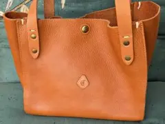 クレドラン ハンドバッグ トートバッグ 腕掛け レザー ブラウン 金具ロゴのサムネイル