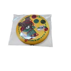 未使用品 くまのがっこう 刺繍缶バッジ ビスケット 毛糸 2