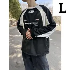 【新品未使用】 オーバーサイズゲームTシャツ 長袖 L