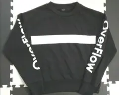 AZULbymoussy 　アームロゴトレーナー　スウェット　プルオーバー　黒