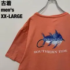 古着 SOUTHERN TIDE サザンタイド Tシャツ サーモンピンク XXL