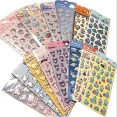 ✅正規品⭐️人気❤️ぷくっとシール✨サンリオ　コンプリート⭐️全種類⭐️14枚まとめ売り