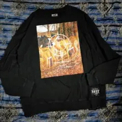 激レア グラフィック 写真 プリント スウェット トレーナー アメカジ 古着 L