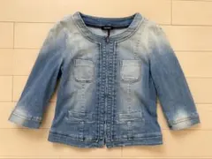 デニムジャケット ジップアップ カジュアル