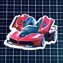 防水ステッカー　スーパーカー　レース　おしゃれ　カッコいい　スポーツ　ウイング