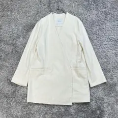 美品】cafune カフネ コクーン ショートコート オフホワイト - メルカリ