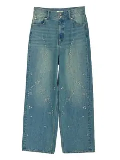 O368/美品 Ameri Vintage アメリ レースドッキングデニム 25 セール】HIGH WAIST SKINNY DENIM（デニムパンツ）｜Ameri