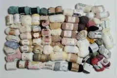 【余り毛糸まとめ売り】ウール、アクリル、綿いろいろ