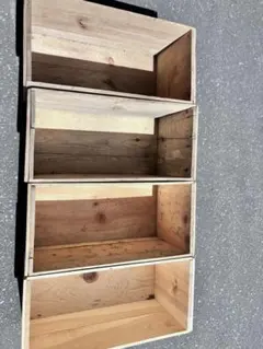 りんご木箱4箱セット　アンティーク用