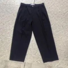 INTER FACTORY スラックス ワイドパンツ ブラック Lサイズのサムネイル