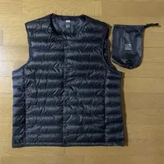 美品UNIQLOユニクロウルトラライトダウンベスト サイズL カラーネイビー