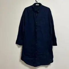 Navy ネイビー シャツワンピース 長袖