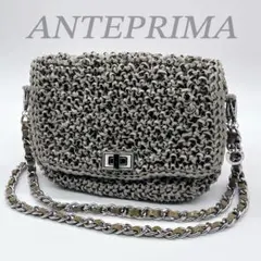 未使用✨極美品 アンテプリマ リナッシェレ ショルダーバッグ シルバー 2WAY 現行 極美品 アンテプリマ リナッシェレ ショルダー（マチ付き