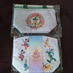 東京ディズニー ＊40周年 スーベニアランチバッグとクリスマス柄保冷バック
