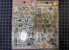 即日発送【正規品】ボンボンドロップシール　和柄　猫✖️柴犬