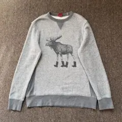 MERONA ムース柄 スウェット M グレー - メルカリ