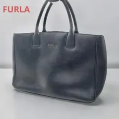 FURLA フルラ レザー トートバッグ 黒 A4可 ブラックのサムネイル