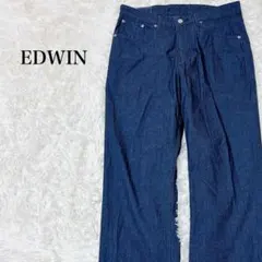 EDWIN COOLFLEX ブルー ビジネス パンツ L