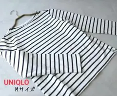 美品 UNIQLO ボーダー カットソー Mサイズ 春夏 コットン