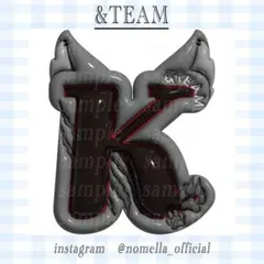 ぷっくりネームボード オーダー メタリック &team K