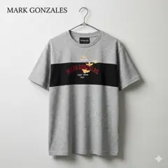 マークゴンザレス 半袖Tシャツ 天使刺繍 パネル切替 グレー 2003 Y2Kのサムネイル