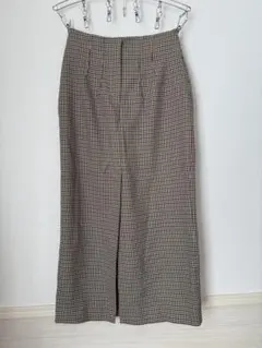 zara チェック柄 タイトスカート