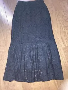 処分GU レースマーメイドスカート試着のみ 黒