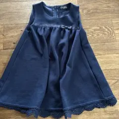 紺ワンピース 90