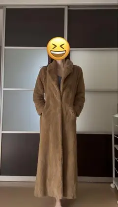 リーファー　フェイクファーロングコートのサムネイル