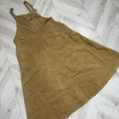 【訳アリ】grm ブラウン コーデュロイ サロペット