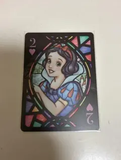 ディズニー　ステンドグラストランプ　白雪姫
