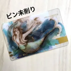 ピン未削り　スターバックスカード　人魚サイレン　ロゴなし　スペシャルエディション