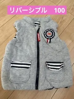 匿名配送　アルパンマン ベスト　上着　リバーシブル　100