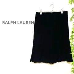 【RALPH LAUREN ラルフローレン】ひざ丈スカート　羊毛　カシミヤ混　茶のサムネイル