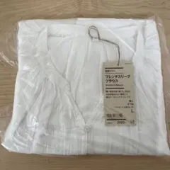 強撚ボイル フレンチスリーブブラウス
