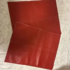 食事マット⭐︎赤　合皮