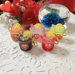 ミニチュア，ドリンクチャーム(5点)セット☆アクセサリー チャーム