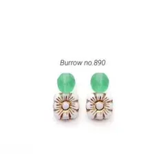 no.890 ガラスビーズのピアス, イヤリング
