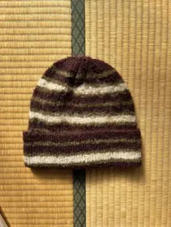 ニット帽ボーダー