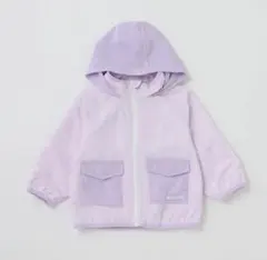 【80サイズ】PETIT MAIN薄紫 フード付きジャケット送料込み