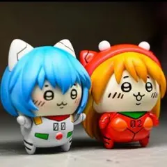 エヴァンゲリオン×ちいかわ フィギュア アスカ 綾波 ２体セット EVA コラボ