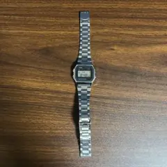電池交換済み CASIO カシオ AQ-450 クラシック デジアナ シルバー 