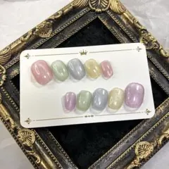 カラフルマグネット ベリーショート ネイルチップ