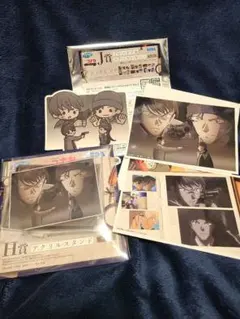 セガラッキーくじ 名探偵コナン J賞 ブロマイド　ステッカー H賞　アクスタ