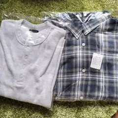 フリークスストア　チェック長袖シャツ　薄手長袖カットソー　セット