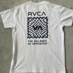 RVCA 티셔츠 화이트 체커보드