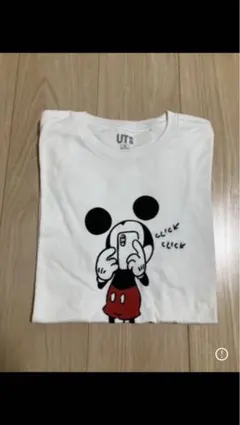 ユニクロ ミッキー Tシャツ　長場雄