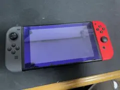 【動作確認済み】Nintendo Switch グレー／レッド 保護フィルム付き