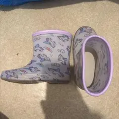 キッズ レインブーツ ユニコーン 長靴 女の子 17cm 西松屋 総柄