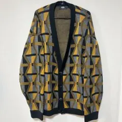 AZUL by MOUSSY 幾何学模様 カーディガン Lサイズ